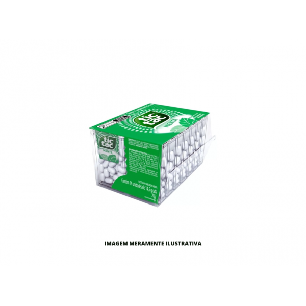 PASTILHAS - TIC TAC - 14,5G MENTA